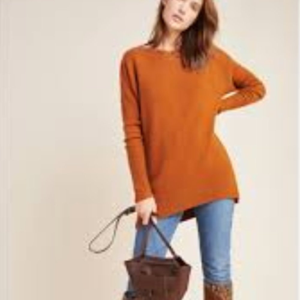 Anthropologie Naomi Sweater Pullover Honey Sz XS